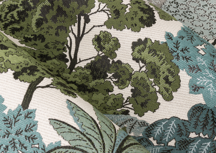 Woodlands Eyelet, Green - Ready Made Curtains - Image 4